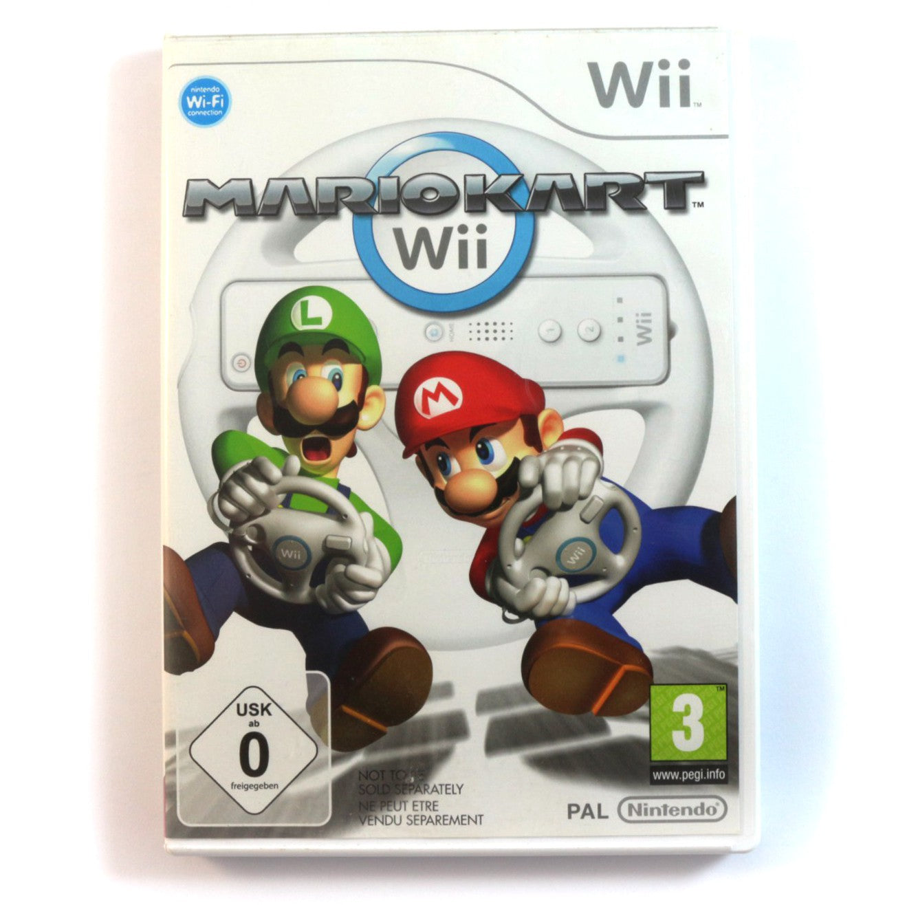 Konsole + Spiel + Lenkrad + Remote + Zubehör weiß Mario Kart Pack