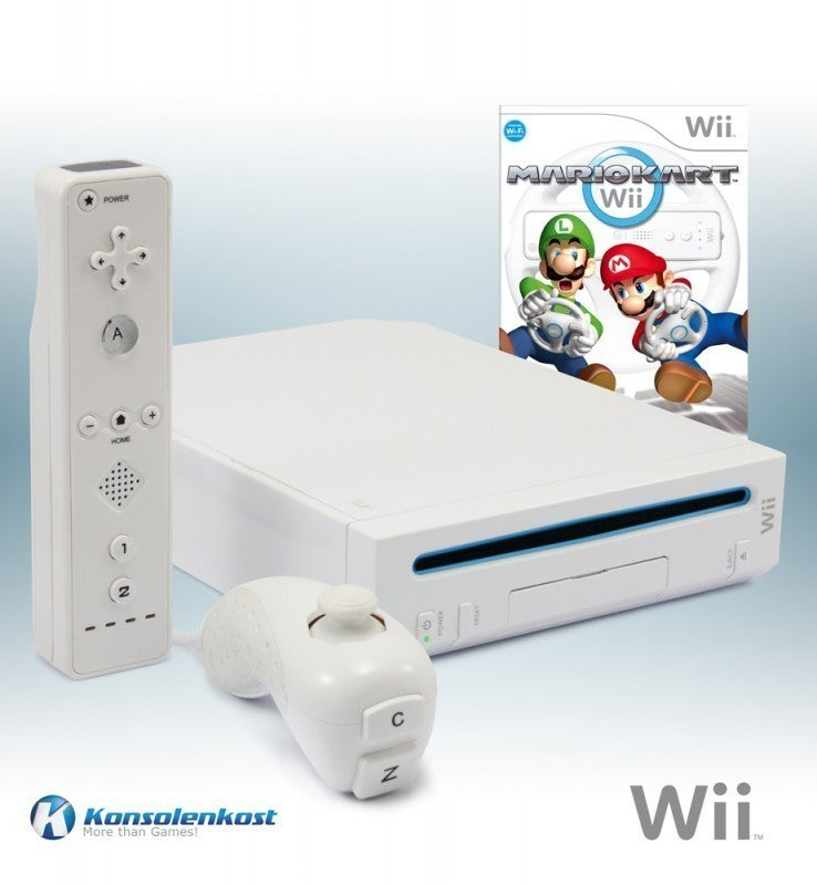 Konsole - Game Bundle weiß + Mario Kart + Remote + Zubehör