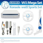 Konsole weiß + Remote + 2 Lenkräder + Zubehör