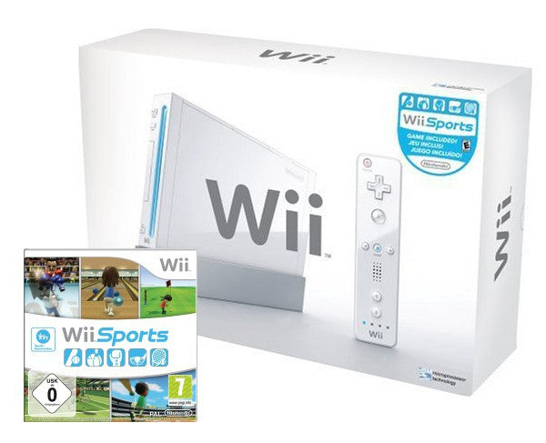 Konsole Sports Pak + Wii Sports + Original Remote + Zubehör
