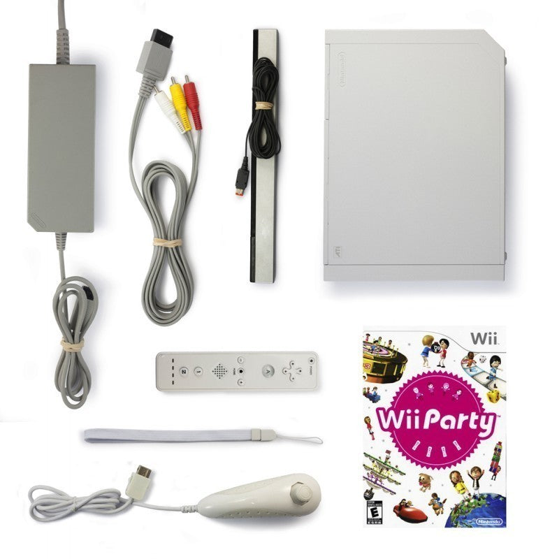 Konsole - Game Bundle weiß + Wii Party + Remote + Zubehör