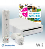 Konsole weiß + Wii Sports + Wii Party + Remote + Zubehör