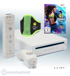 Konsole - Game Bundle weiß + Zumba Fitness 2 + Fitnessgürtel + Remote + Zubehör