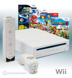 MegaSet: Konsole + Mario Party 8 + Mario Bros + Mario & Sonic + Mario Tennis + Remote