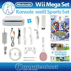 MegaSet: Konsole + Mario & Sonic + Wii Sports + Remote + Zubehör weiß