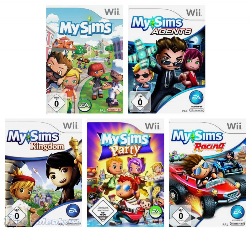 My Sims Bundle: My Sims + My Sims Agents + My Sims Kingdom + My Sims Party + My Sims Racing