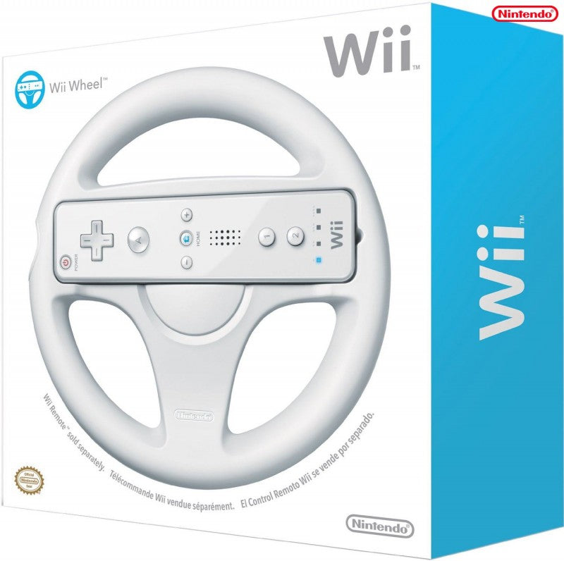 Original Controller Aufsatz: Lenkrad / Racing Wheel weiß
