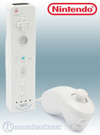Original Remote Motion Plus + Nunchuk Controller weiß