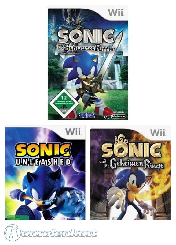 Sonic Bundle: Der Schwarze Ritter + Unleashed + Die Geheimen Ringe