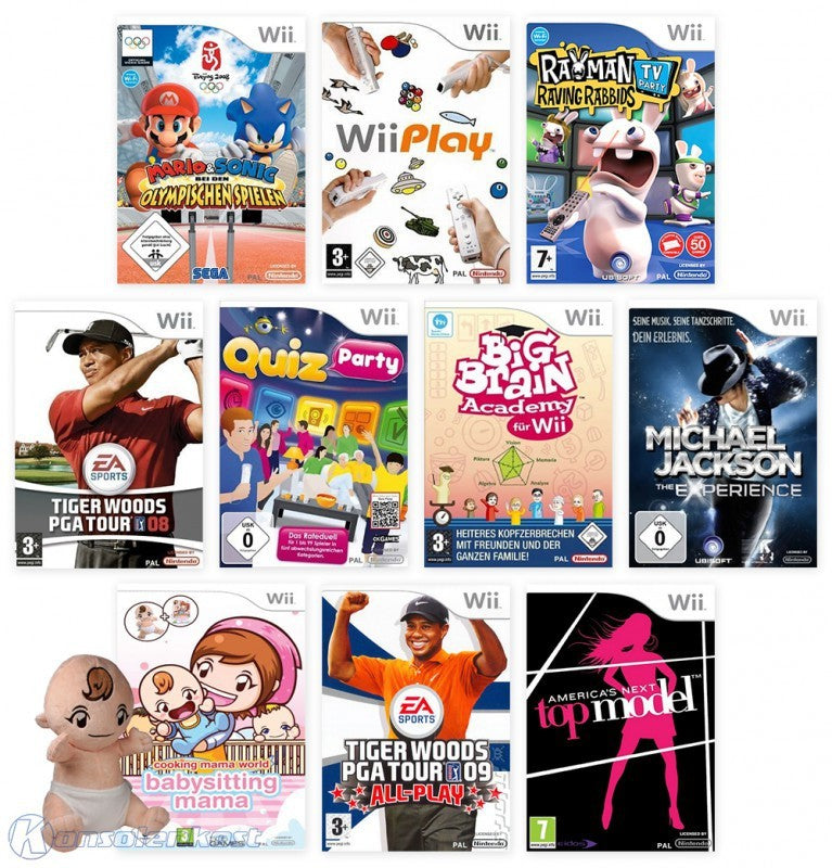 Spiele Mega Bundle: 10 Spiele + Stoffpuppe