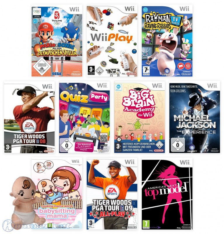 Spiele Mega Bundle: 10 Spiele + Stoffpuppe