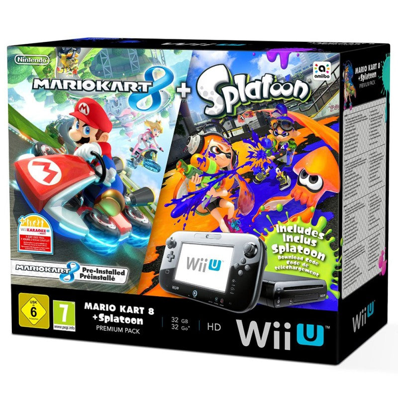 Konsole 32 GB schwarz Mario Kart 8 + Splatoon Premium Pack