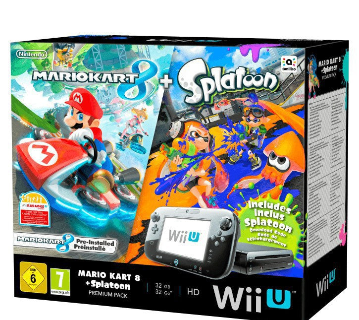 Konsole 32 GB schwarz Mario Kart 8 Splatoon Premium Pak