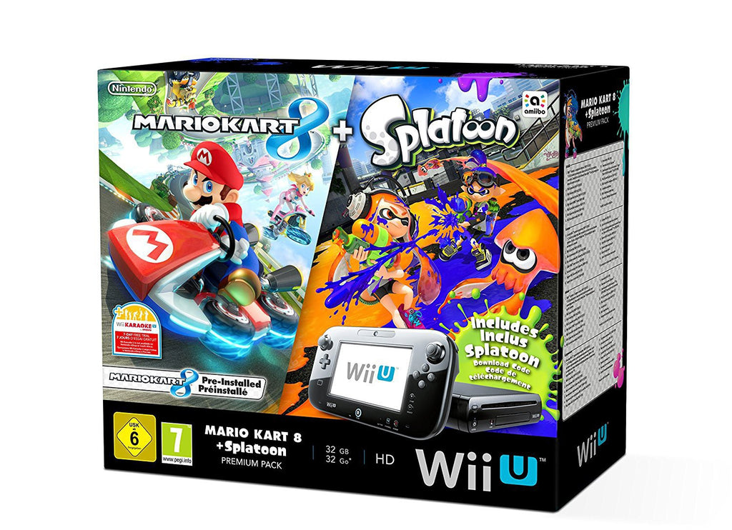 Konsole 32 GB schwarz Mario Kart 8 Splatoon Premium Pak
