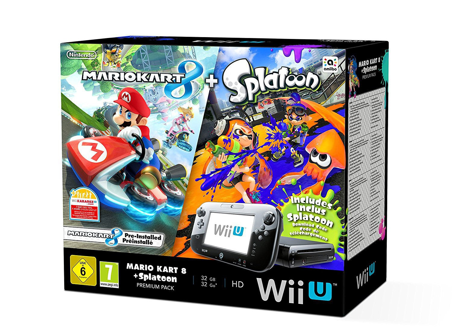 Konsole 32 GB schwarz Mario Kart 8 Splatoon Premium Pak