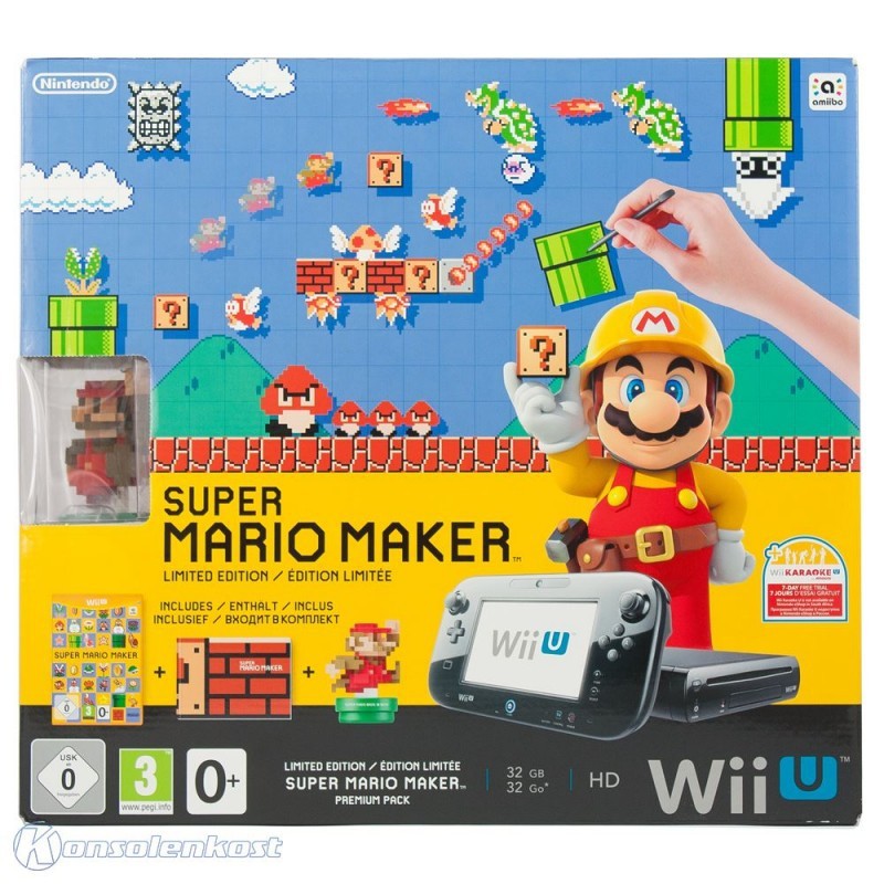 Konsole 32 GB schwarz Super Mario Maker Premium Pak — Limited Edition
