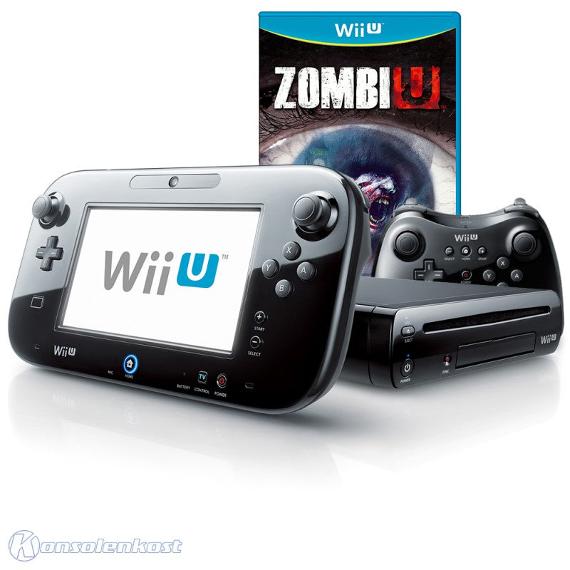 Konsole 32 GB schwarz + Zombi U + Pro Controller + Tablet + Zubehör