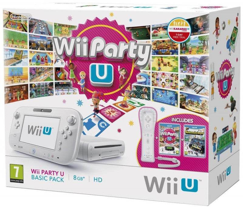 Konsole 8 GB weiß Party U Basic Pak + Spiel + Nintendo Land + Remote Plus