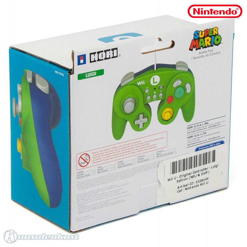Original Super Smash Bros. GameCube Controller - Luigi Edition