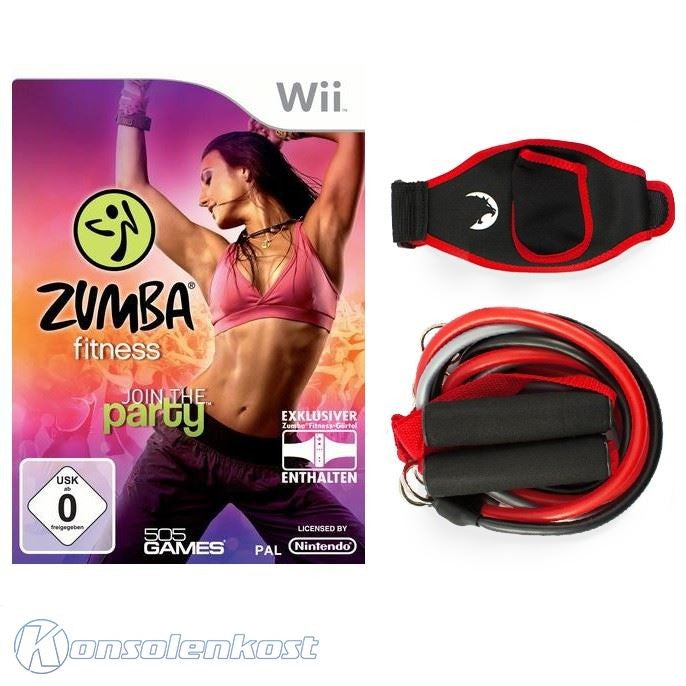 Zumba Mega Set: Zumba Fitness + Fitness Band + Fitness Gürtel