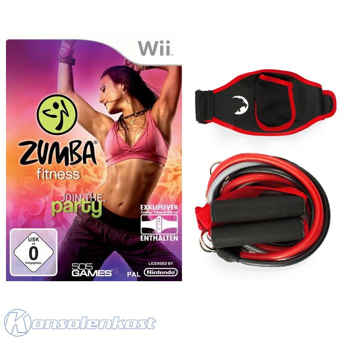 Zumba Mega Set: Zumba Fitness + Fitness Band + Fitness Gürtel