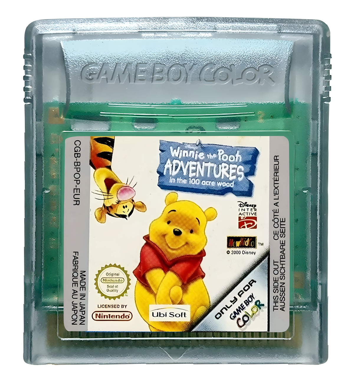 Das Modul von Winnie the Pooh: Adventures in the 100 Acre Wood für GameBoy Color