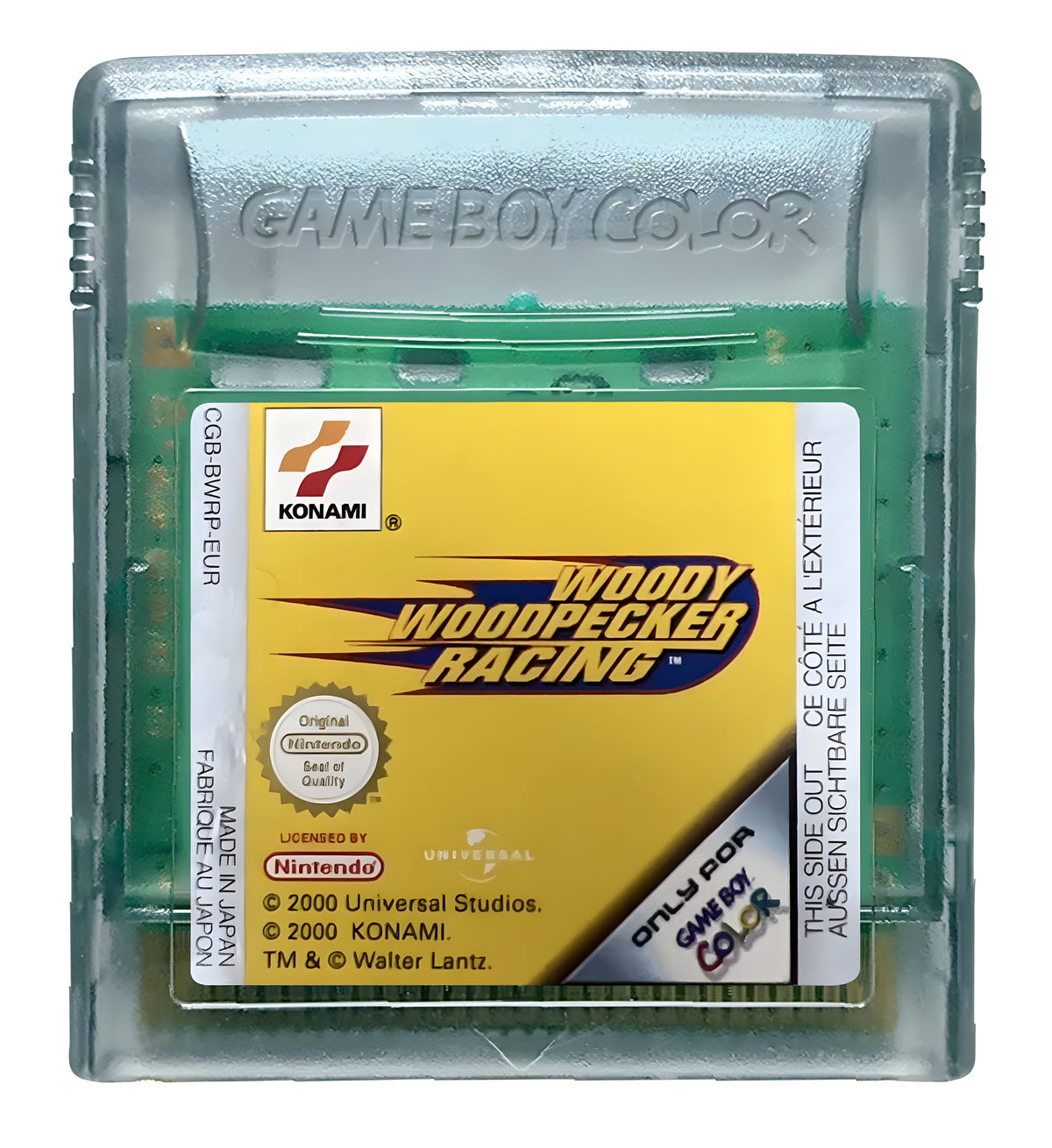 Das Modul von Woody Woodpecker für GameBoy Color