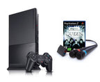 Konsole Slim schwarz + SingStar Queen + Original Sony DualShock Controller + Mikrofon-Set