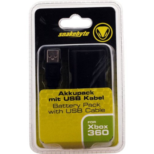 Batterie Pack + USB Ladekabel schwarz [Snakebyte]