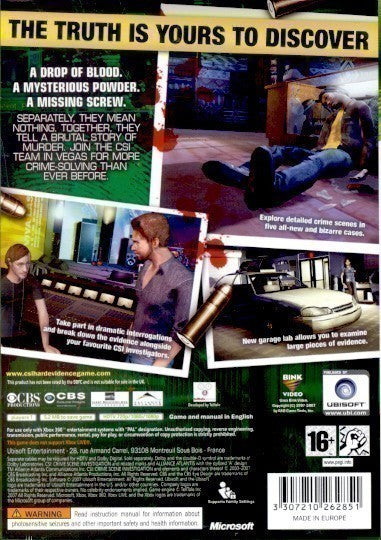 CSI: Eindeutige Beweise / Hard Evidence (GB)
