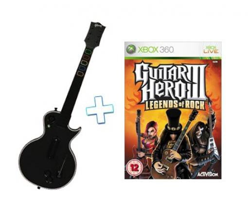 Guitar Hero III: Legends of Rock + Les Paul Wireless Gitarre