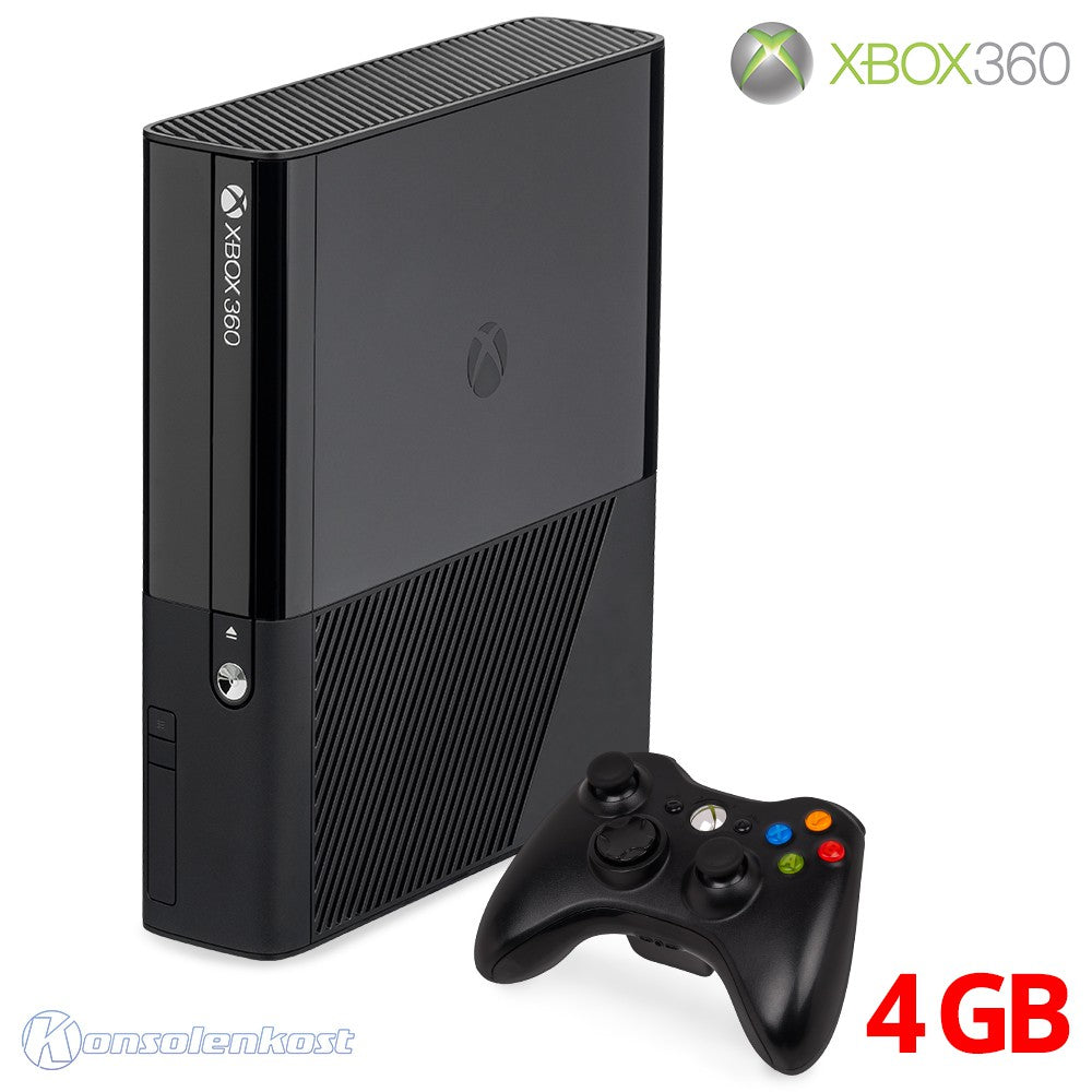 Konsole E 4GB schwarz + Original Controller + Zubehör