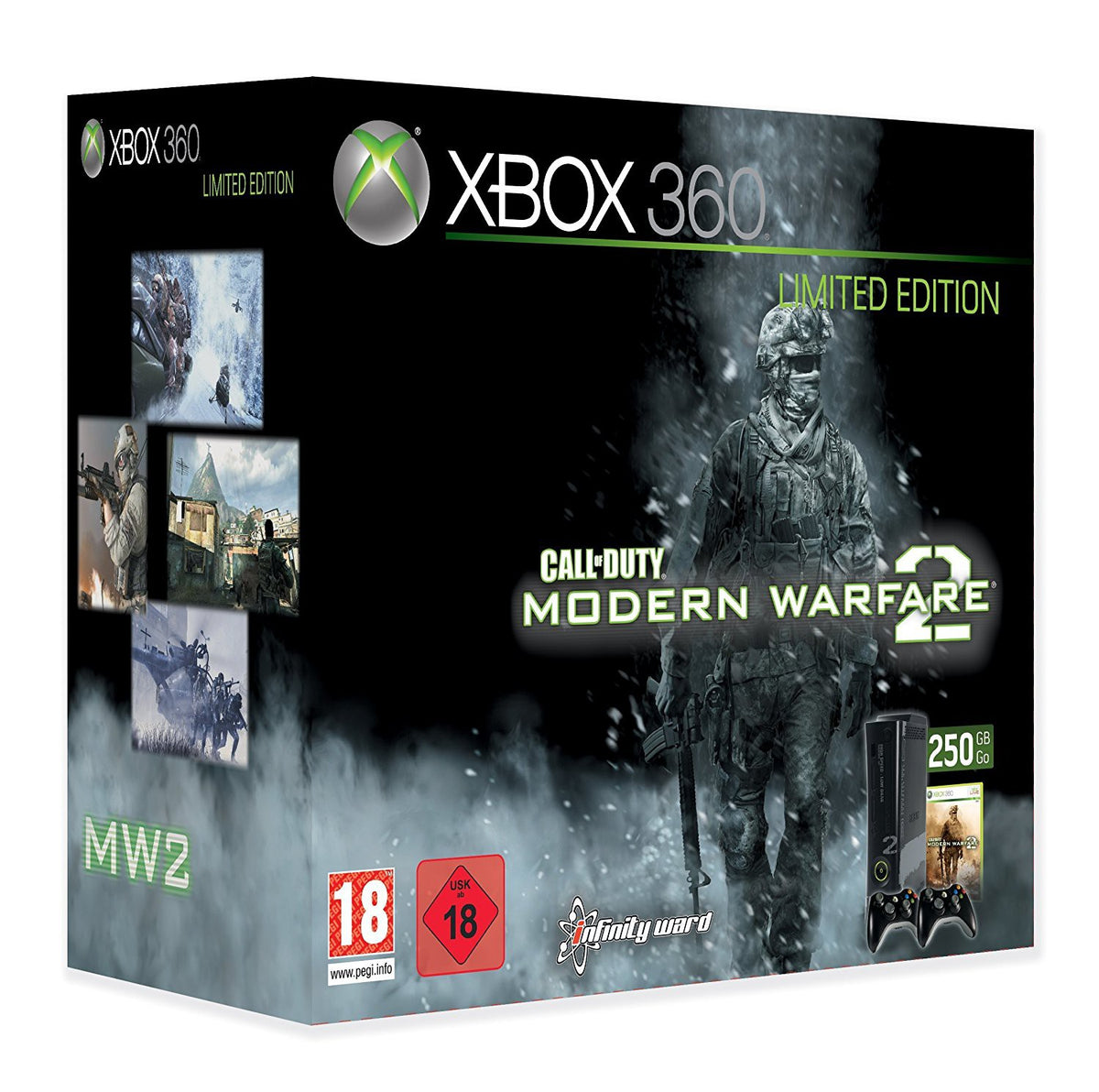 Konsole Elite 250GB Call of Duty: Modern Warfare 2 + Original Controller (DE) — Limited Edition