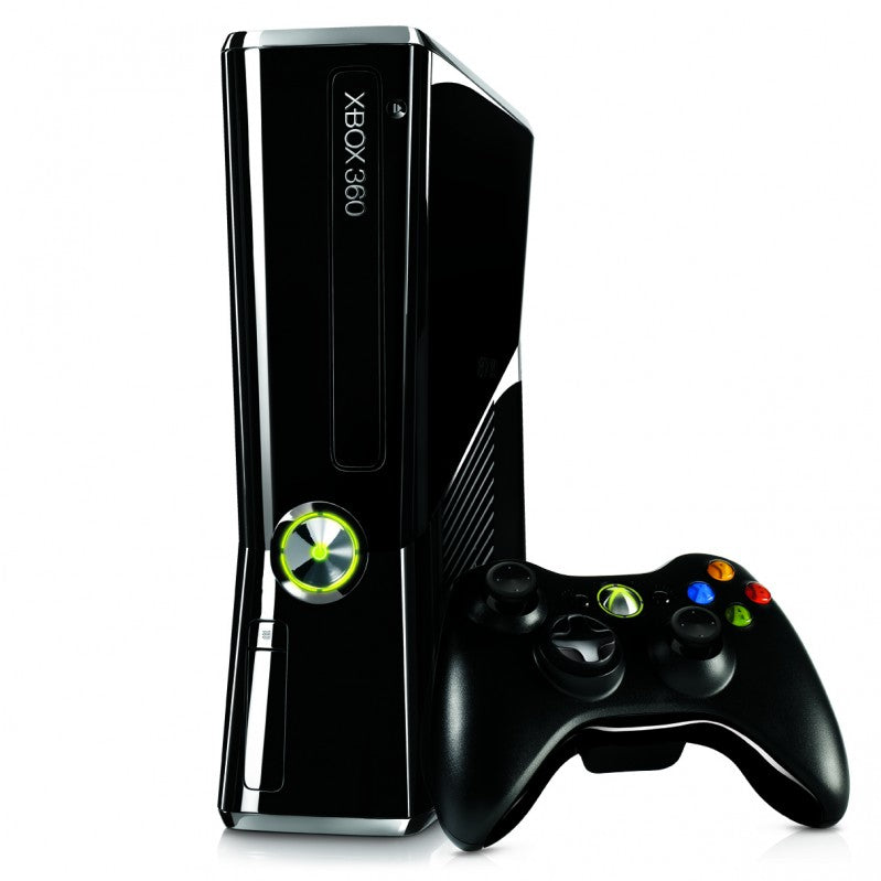 Konsole Slim 250GB glossy-schwarz + Original Controller + Zubehör