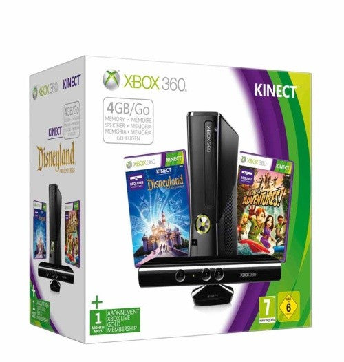 Konsole Slim 4GB Disneyland - Kinect Adventures Edition — Disneyland - Kinect Adventures Edition