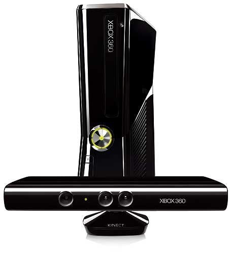 Konsole Slim 4GB glossy-schwarz + Kinect Adventures + Original Controller + Kinect
