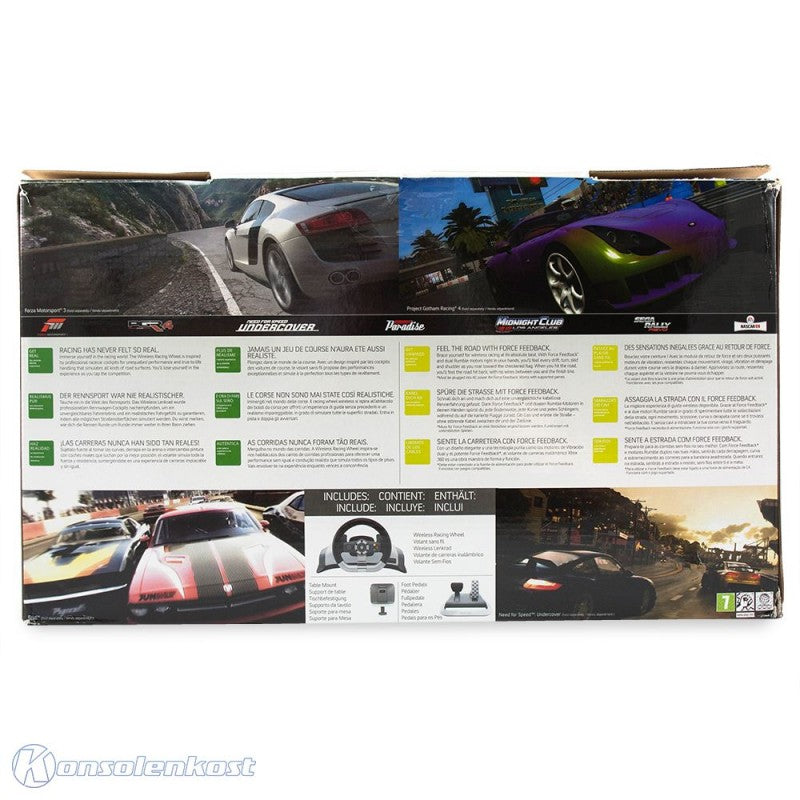 Lenkrad / Racing / Steering Wheel Wireless Force Feedback mit Pedale [Mad Catz]