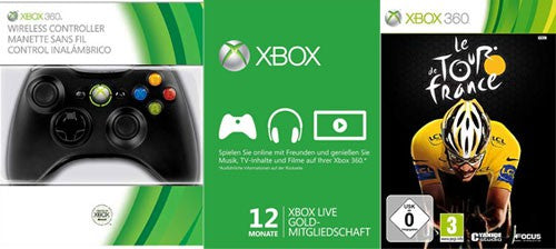 Spar Paket: Original Wireless Controller + 12 Monate Gold-Mitgliedschaft + Tour de France