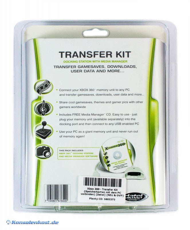 Transfer Kit / Speicherkarten mit dem PC verbinden [Datel]