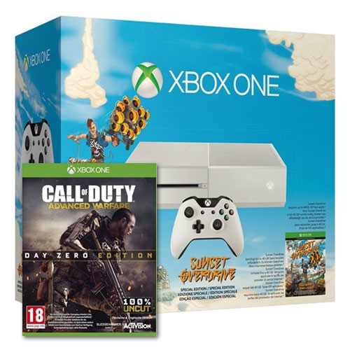 Konsole 500GB weiß + Sunset Overdrive + Advanced Warfare + Orig. Controller (AT)