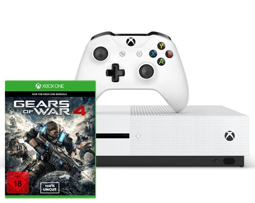 Konsole Slim 1TB + Original Controller weiß + Gears of War 4 (gebrauch