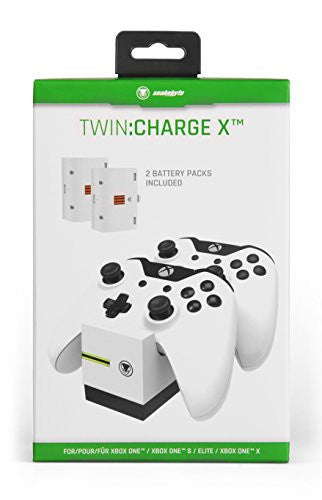 Ladestation: Twin Charge X weiß [snakebyte]