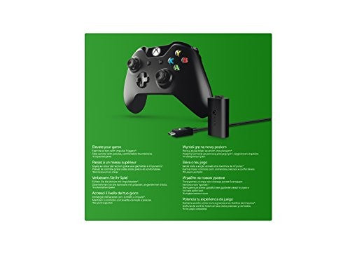 Original Wireless Controller schwarz 2015 Play & Charge Kit [Microsoft]