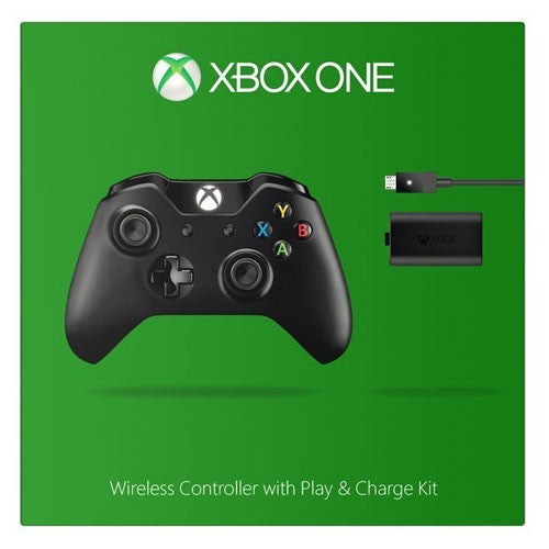 Original Wireless Controller schwarz 2015 Play & Charge Kit [Microsoft]