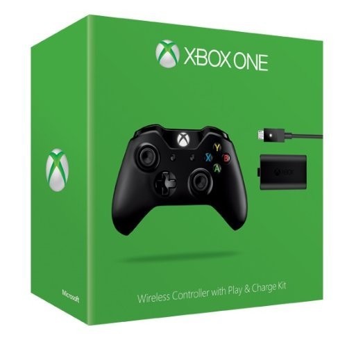 Original Wireless Controller schwarz 2015 Play & Charge Kit [Microsoft]