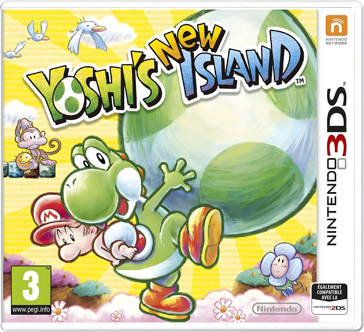 Das Cover von Yoshi's New Island für Nintendo 3DS