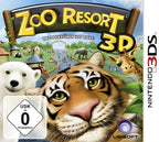 Das Cover von Zoo Resort 3D zeigt einen Eisbären und einen Tiger vor einem Zoo mit vielen Besuchern und Tieren, USK ab 0.