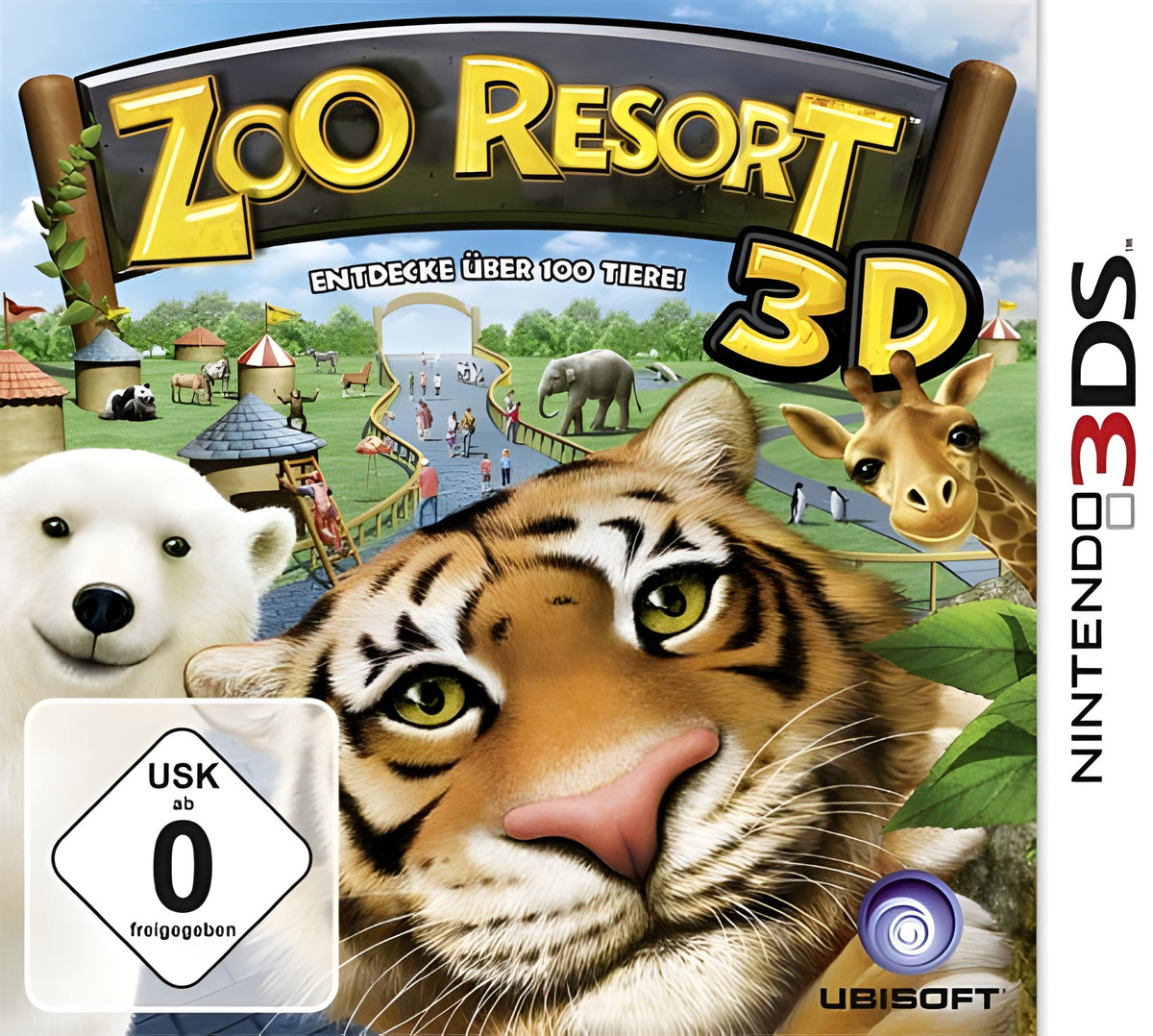 Das Cover von Zoo Resort 3D für Nintendo 3DS